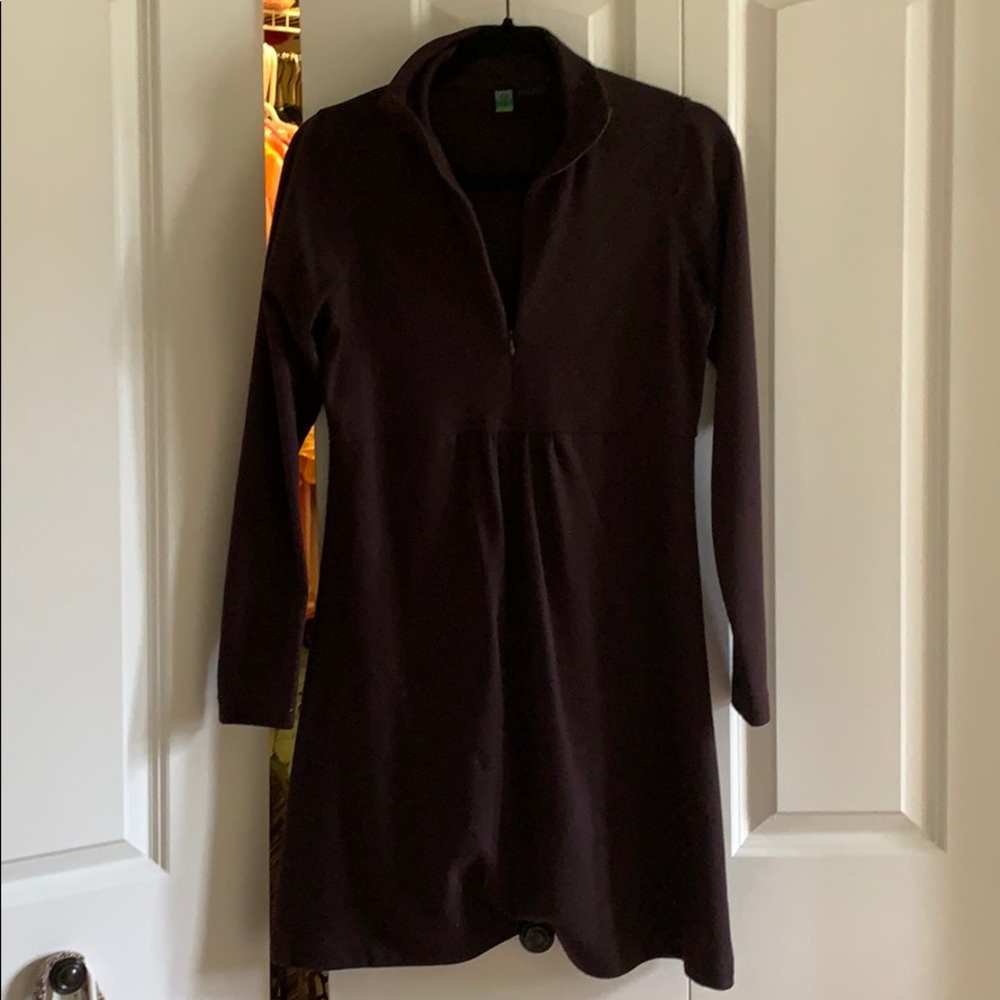 Chocolate brown knit Sahalie dress